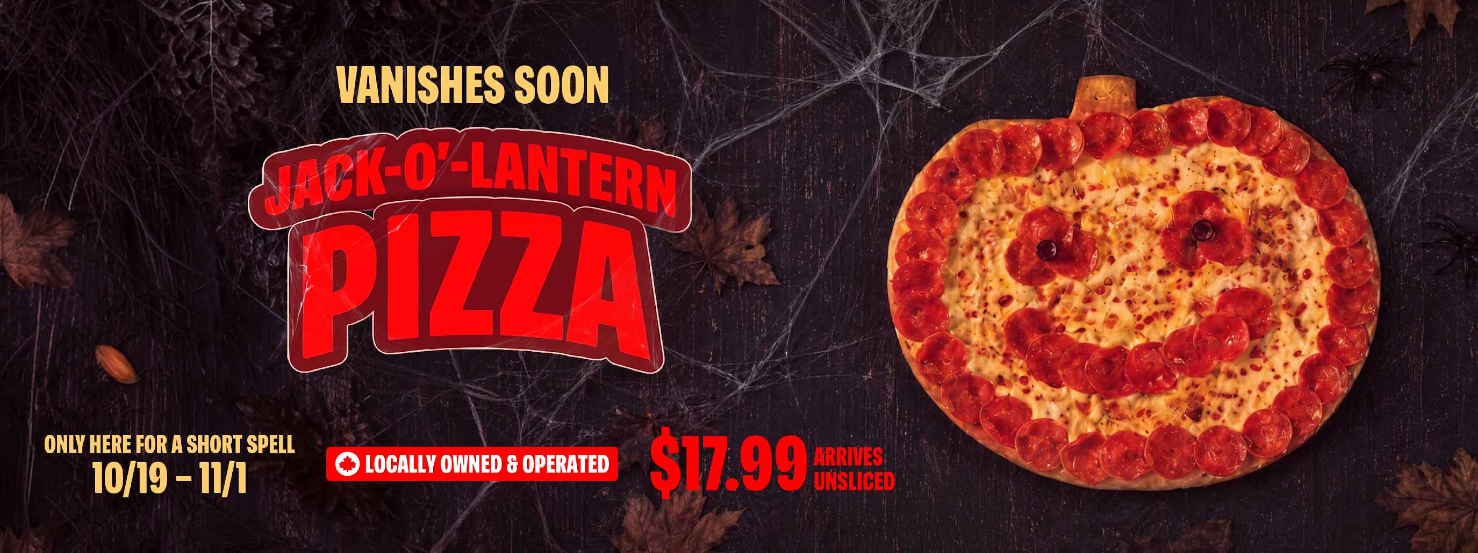 Jack-O'-Lantern Pizza